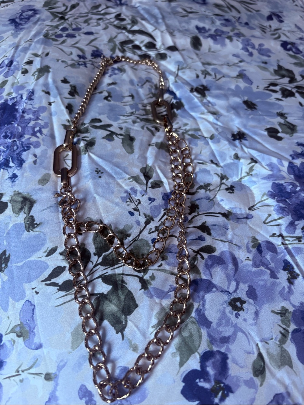 Gold Chain Layered Necklace - Women's Fashion Jewelry